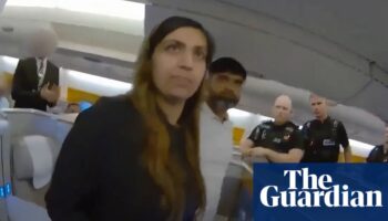 Footage shows arrest of Sara Sharif’s alleged killers on plane from Pakistan