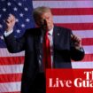 Frantic campaigning by Trump amid Iowa poll shock – US election live updates