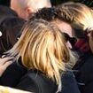 Harry Styles' hug for Kimberley Walsh at Liam Payne's funeral: Mourning One Direction star embraces Girls Aloud singer at private service for his tragic bandmate