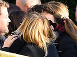 Harry Styles' hug for Kimberley Walsh at Liam Payne's funeral: Mourning One Direction star embraces Girls Aloud singer at private service for his tragic bandmate