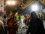 Horrific moment railway station roof collapses killing 13 people in Serbia - as nation's prime minister says tragedy is a 'black Friday' for the whole country