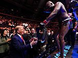 Iconic moment UFC hardman Jon Jones hands Donald Trump his championship belt and bows down to president-elect - sending fans wild