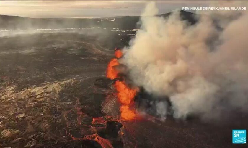 Islande : 7ème éruption en un an du volcan de Reykjanes