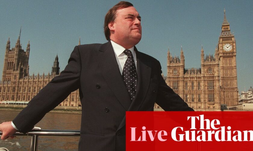 John Prescott, Labour deputy prime minister under Tony Blair, dies aged 86 – UK politics live