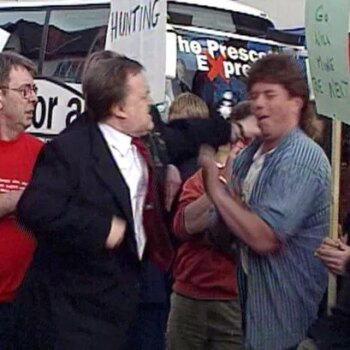 John Prescott's cheeky 11-word response after punching protester who egged him