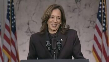 Kamala Harris stands defiant and vows 'never give up the fight' as she concedes US Election