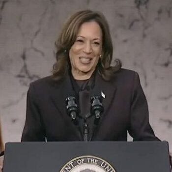 Kamala Harris stands defiant and vows 'never give up the fight' as she concedes US Election