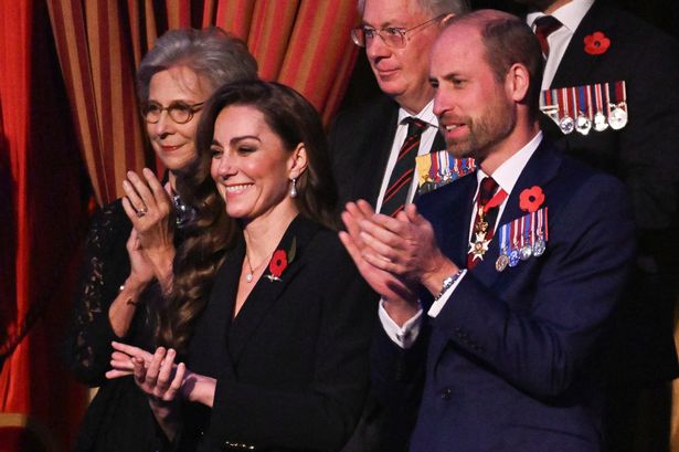 Kate Middleton beams as she joins King and Prince William for poignant Remembrance event