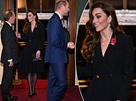 Kate Middleton shines as she appears at Festival of Remembrance: Princess of Wales makes her first high-profile appearance in months at the Royal Albert Hall after cancer treatment