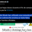 La Junta de Andalucía desmiente que haya clases este fin de semana para recuperar los días perdidos por la DANA