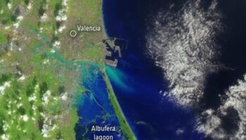 La magnitud de las inundaciones por la DANA en Valencia, vista desde el Espacio