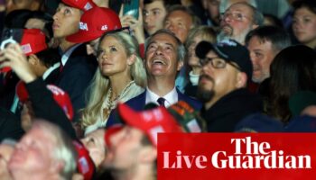 Labour rejects Nigel Farage’s offer to help government as intermediary with Donald Trump– UK politics live