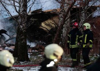 Litauen: Frachtflugzeug aus Leipzig stürzt auf Wohngebäude