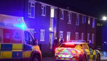 Liverpool murder sees police cordon off main road outside flats as man arrested