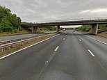 M5 crash: Girl, 17, killed after being hit on foot by a car, as police close the major motorway this morning to investigate