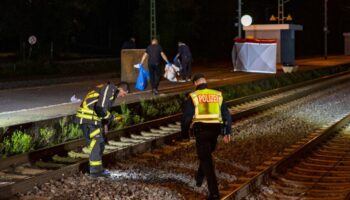 Ein 19- und ein 23-Jähriger hatten versucht, die Gleise zu überqueren. Dabei wurden sie von dem Zug erfasst und tödlich verletzt