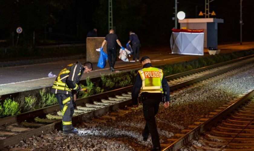 Ein 19- und ein 23-Jähriger hatten versucht, die Gleise zu überqueren. Dabei wurden sie von dem Zug erfasst und tödlich verletzt