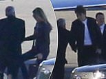 Melania and Barron Trump leave NYC to join Donald in Florida where he's hosting his election night watch party