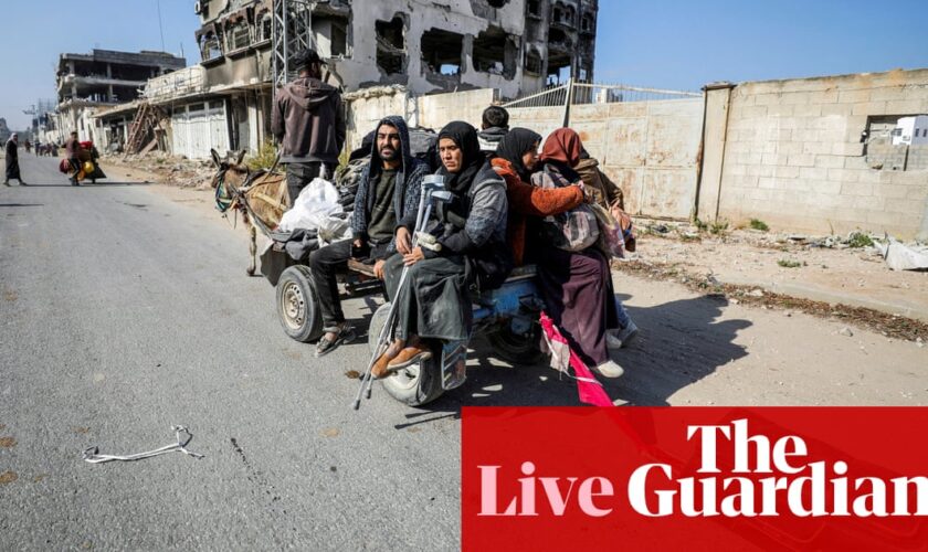 Middle East crisis live: Israel accused of the ‘war crime of forcible transfer’ in Gaza