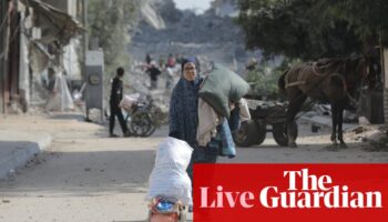 Middle East crisis live: everyone in northern Gaza at ‘imminent risk’ of death, warns Unicef chief