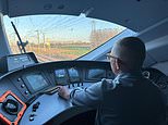 My ride in the CAB of a 200mph Eurostar from London to Paris and back - here's my incredible footage of a driver's-eye view...