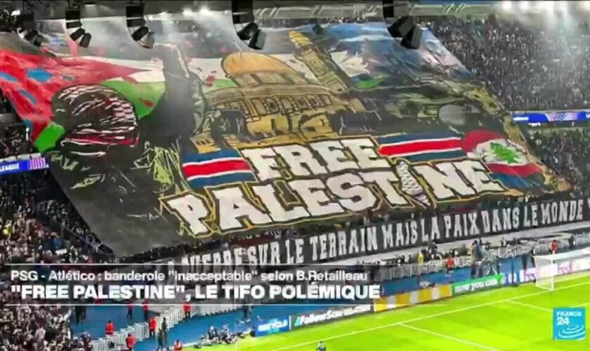 PSG : un immense tifo en soutien à la Palestine déployé par les supporters