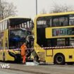 Passengers taken to hospital after bus crash