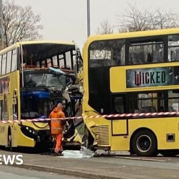 Passengers taken to hospital after bus crash