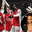 Porn star Teanna Trump seemingly 'confirms' relationship with ex-Arsenal star after posting pic of them together at dinner