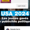 Présidentielle américaine : les jeunes gavés de publicités politiques