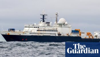 Russian spy ship escorted away from internet cables in Irish sea