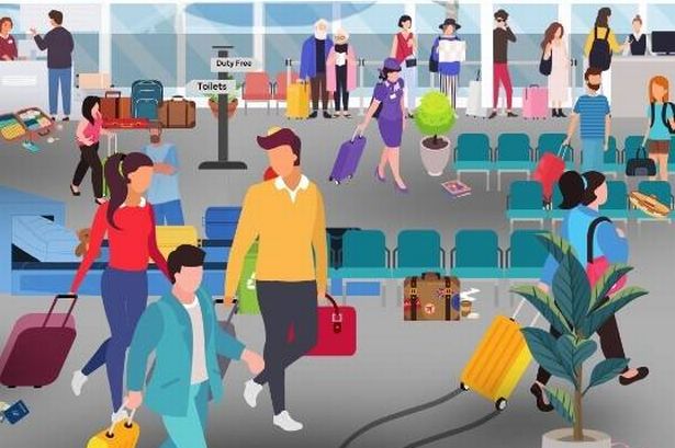 Seven travel items are hidden in this tricky airport brain teaser - can you spot them?