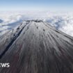 Snow back on Mount Fuji after longest absence