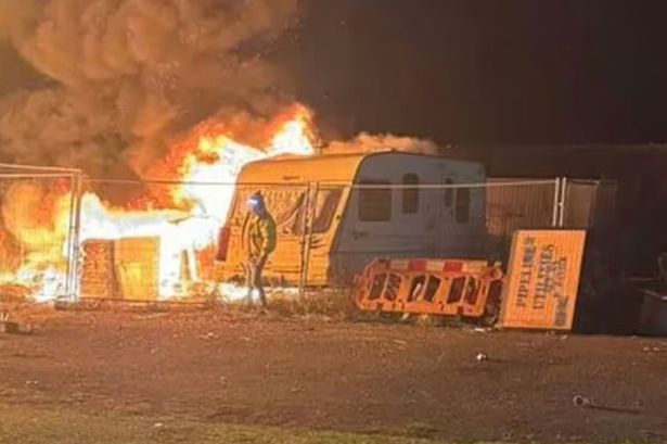 Stoke fire: 'Kids scream' as bonfire spreads sparking blaze in nearby caravan