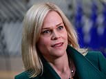 Swedish gender equality minister admits seeking help for 'world's weirdest phobia' of BANANAS with staff having to remove them from rooms before she enters