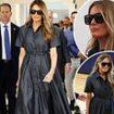 Telling detail spotted in Melania Trump's Election Day outfit as she casts her vote with Donald