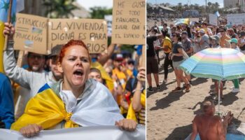 Tenerife tourist protests restart after holidaymakers get trapped on volcano sparking rescue mission