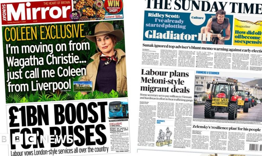 The Papers: '£1bn boost for buses' and Italy-style 'migrant deals'