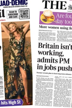 The Papers:  'No more tax rises, insists Reeves' and 'PM in jobs push'