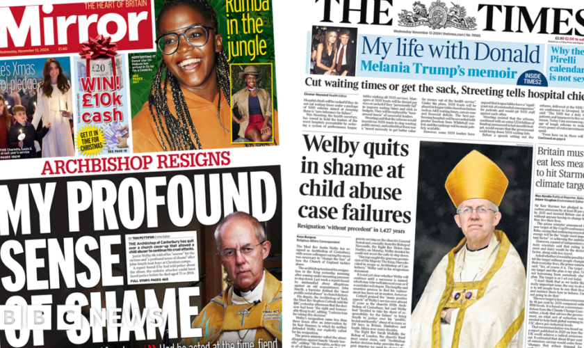 The Papers: Welby quits and hospital chiefs get waiting times warning