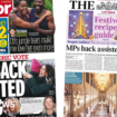 The Papers: al 'MPs' historic vote on assisted dying' and 'Notre Dame reborn'