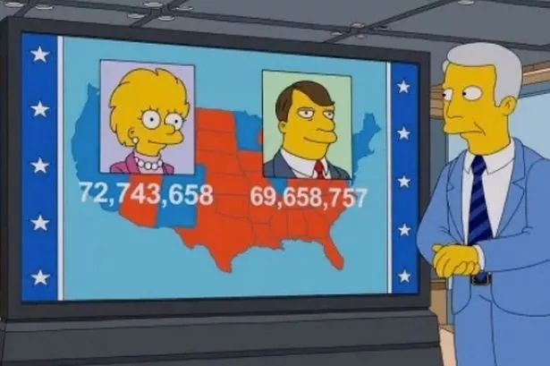 The Simpsons predicted US 2024 election map with eerie accuracy in the year 2000