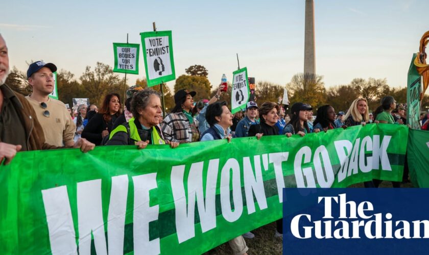 Thousands of women rally nationwide for abortion rights and feminist causes