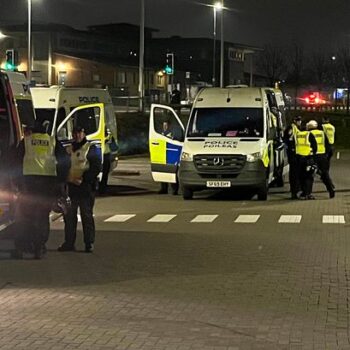 Thugs unleash chaos across parts of UK hurling fireworks, bottles, and bricks at cars