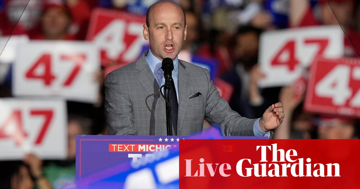 Trump to reportedly appoint immigration hardliner Stephen Miller to top White House job – live