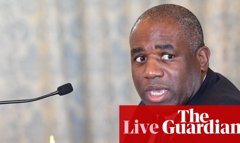 Trump unconcerned about critical comments, says Lammy – UK politics live