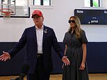 Trump votes with Melania in Palm Beach as he tears into ballot box chaos and says it's his best campaign ever