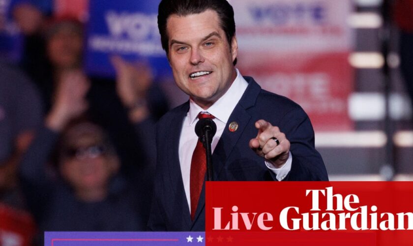 Trump’s ‘reckless’ attorney general choice sends shockwaves through Washington – US politics live