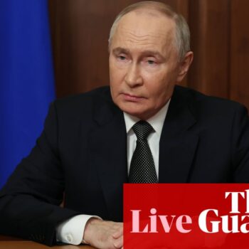 US accuses Putin of ‘escalating at every turn’ after Russian leader blames ‘Nato aggression’ for missile attack – live updates