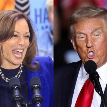 US election: Trump and Harris rally in Milwaukee